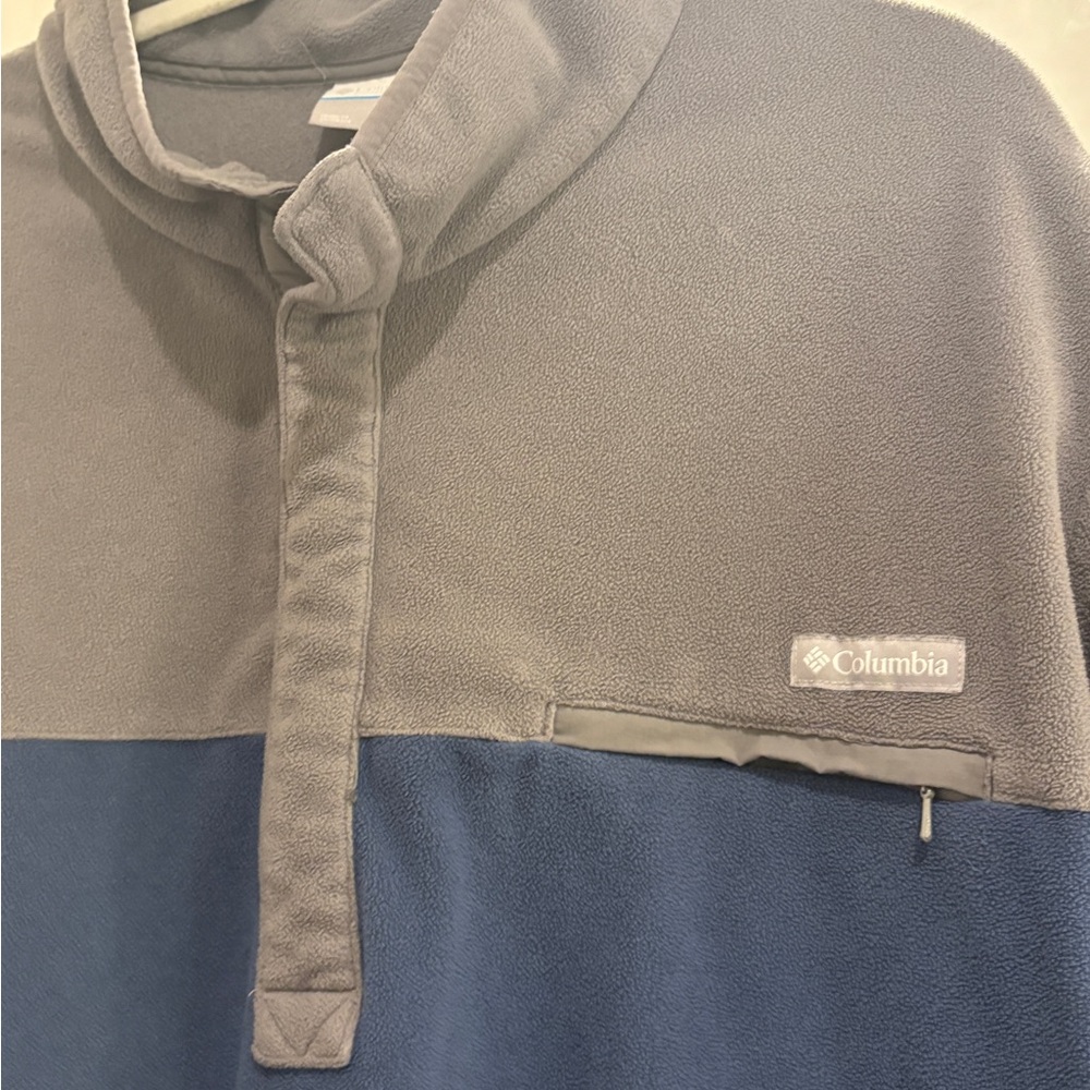 🧥 Columbia Men's Color-Block Half Snap Fleece Pullover - Size 3XT 🧊 - Picture 6 of 14
